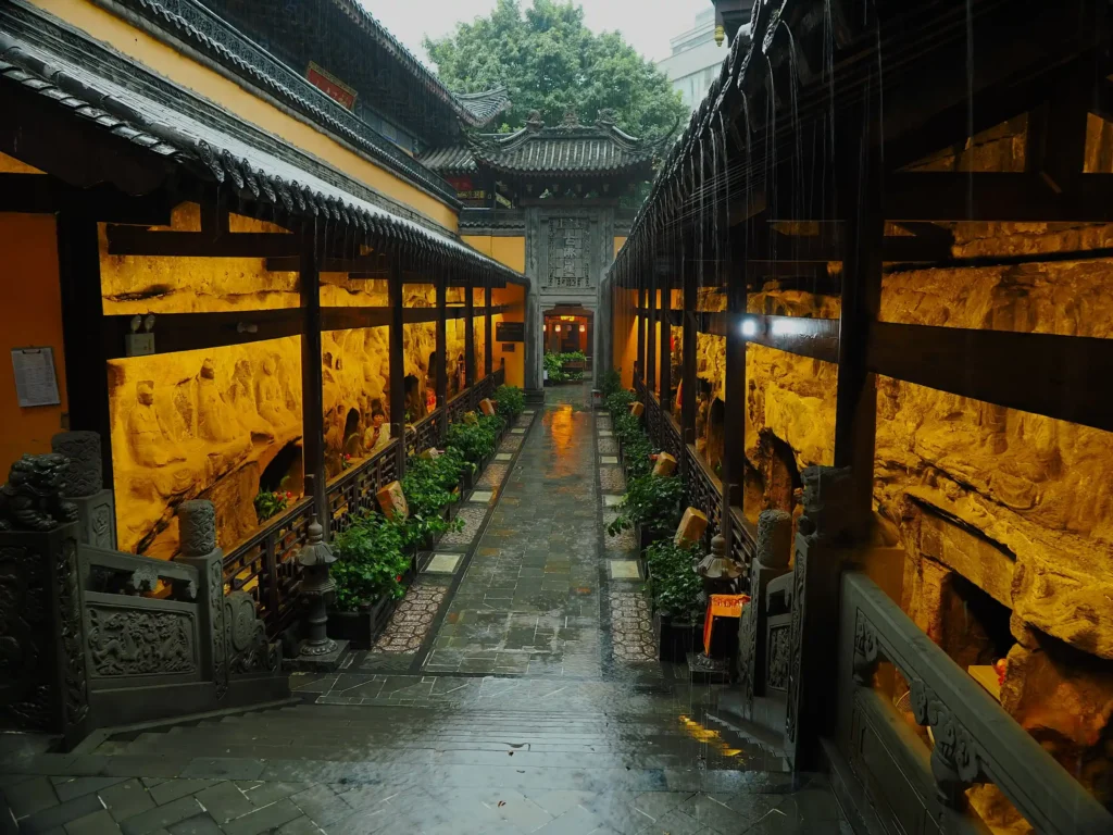 Corridor at Luohan Temple